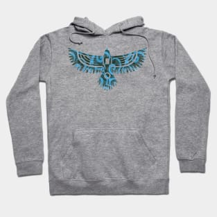 ✪ Eagle / Abstract blue pattern style / Tattoo ✪ Hoodie